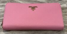 Auténtico Cartera Larga PRADA Cartera Tarjeta Estuche Moneda Rosa Cremallera Redonda - ¡ENVÍO GRATUITO! segunda mano  Embacar hacia Argentina