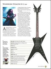 Dimebag Darrell Washburn Stealth ST-3 + Yamaha SG5A guitar article with specs for sale  Shipping to Canada