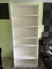 White bookcase shelves for sale  WARWICK