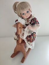 Leonardo Porcelain Doll Collection on Rocking Horse, used for sale  Shipping to South Africa