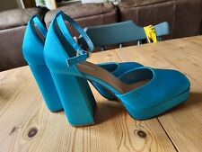 Turquoise blue satin for sale  COLCHESTER