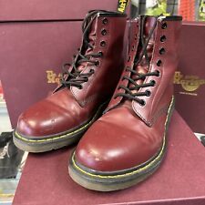Used, Dr Martens Airwair Cherry Red 1460 Boot Men’s Size 10   Made In England 12308001 for sale  Shipping to South Africa