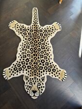 Leopard rug inches for sale  LONDON