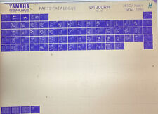 Yamaha genuine parts microfiche DT200R  H  1996 for sale  Shipping to South Africa