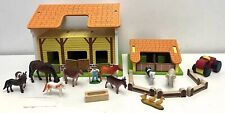 Kiddiecare Wooden Toy Farm Bundle Stables Tractor & Plastic Farm Animals (2013) for sale  Shipping to South Africa