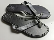 Sandálias tanga Grendha EUA 10 Brasil 39/40 UE 41-42 cinza estanho metálico sapatos comprar usado  Enviando para Brazil