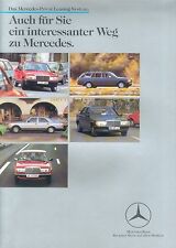 Mercedes Privat Leasing Prospekt 1984 2/84 niemiecka brochure prospekt emisyjny katalog na sprzedaż  Wysyłka do Poland