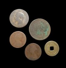 Lote de monedas extranjeras anteriores a 1900 China, Inglaterra, Canadá, Francia segunda mano  Embacar hacia Argentina