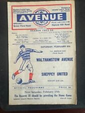 Walthamstow ave programmes for sale  ROCHESTER