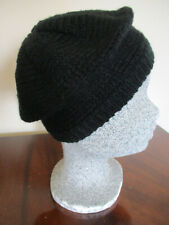 Black knitted beret for sale  POLEGATE