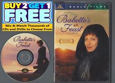 Babettes Feast (DVD, 1989) Dinamarquês Francês Drama Mundo Filmes Disco e Arte da Capa Apenas comprar usado  Enviando para Brazil
