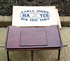 ANTIQUE EARLY MORN HAXYES BED TRAY TABLE WOODEN LAPTOP TABLET ADJUSTABLE STAND for sale  Shipping to South Africa
