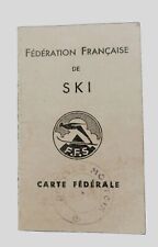Carte fédérale fédération d'occasion  France