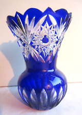 Vase cristal bicolore d'occasion  Bonneuil-Matours