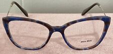 Óculos femininos Miu Miu armação azul VMU 02Q 108-101 (sem estojo) comprar usado  Enviando para Brazil