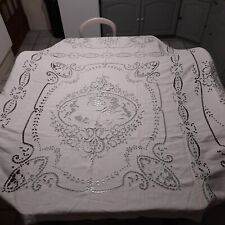 Ancienne nappe broderies d'occasion  Vesoul