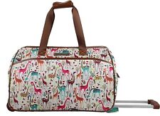 Bagagem de mão Lily Bloom padrão girafa mala de viagem com rodas 22" comprar usado  Enviando para Brazil