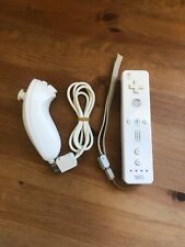 Controle remoto oficial Nintendo Wii branco e Nunchuck , usado comprar usado  Enviando para Brazil