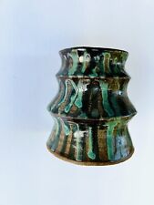 Vaso/plantador de cerâmica feito à mão de rodas multicolorido , usado comprar usado  Enviando para Brazil