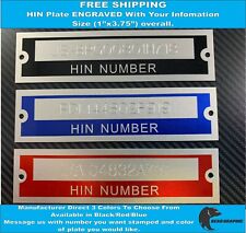 Hin plate tag for sale  Springfield