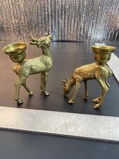 Brass deer reindeer for sale  Fairland