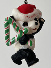 Usado, Ornamento de urso panda lembrança Hallmark 1990 quarto Natal infantil vintage comprar usado  Enviando para Brazil