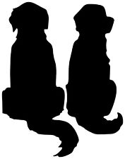 Dog silhouette vinyl for sale  Knoxville
