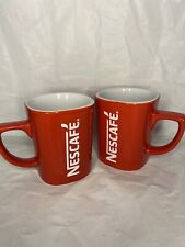 2x Nescafe Mug • Classic Iconic Logo • Red Coffee/Tea Cup • Gift • Nescafé for sale  Shipping to South Africa