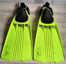 Divers Scuba Fins Size Small Aqua Lung COMPRO US UK 6-8 EU 40-42 Bright Green for sale  Shipping to South Africa