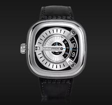 Na caixa, relógio masculino Sevenfriday M-Series M1/01 mostrador prata pulseira de couro preto comprar usado  Enviando para Brazil