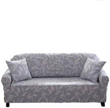 ENZER Sofa Slipcover Stretch Elastic Fabric 1 seater bamboo leaves, used for sale  Shipping to South Africa