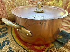 Used, Antique Initialed (R.H.P) Copper Stock Pot With Lid for sale  Shipping to South Africa