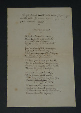 Henry fauvel poème d'occasion  Fondettes