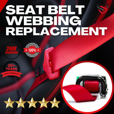 Used, Red Seat Belt Webbing Strap Replacement Service - RED COLOR SEAT BELT WEBBING for sale  Shipping to South Africa