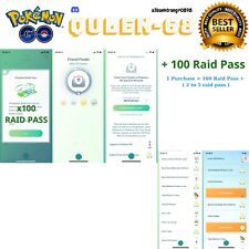 Pokémon Go - 100 Raid Pass + 100 Bagon - Medalha Localizador de Amigos, usado comprar usado  Enviando para Brazil