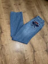 Vintage Sassoon Butterfly Rhinestone Pocket Blue Jeans Size 4 for sale  Shipping to South Africa