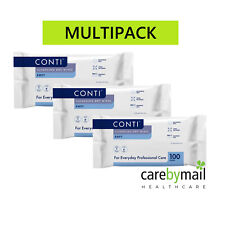 3 x Toalhetes de Limpeza a Seco Conti Soft Grande Paciente 100 Synergy Medical Care Home comprar usado  Enviando para Brazil