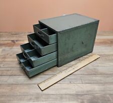 VINTAGE Machinist Tool Index Steel Box Organizer Cabinet & Drawers 6x6x8 1940☆US for sale  Shipping to South Africa