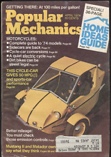 Popular Mechanics Magazine 1974: 50 MPG ciclo-coche/motocicletas/guía de ideas para el hogar segunda mano  Embacar hacia Argentina