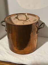 Large mauviel 1830 Tin Lined copper Stock Pot With Lid, 17 To 18 Qt. 15.5 Lbs. for sale  Shipping to South Africa