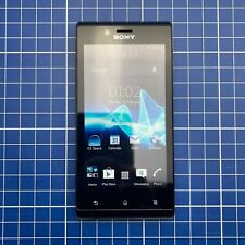 Używany, Sony Xperia J ST26I czarny O2 Network 4GB 4.0" 5MP Android Ekran dotykowy Smartphone na sprzedaż  Wysyłka do Poland