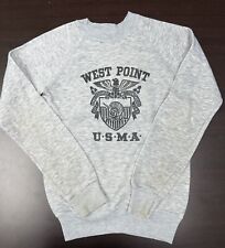 Vintage West Point USMA Sweatshirt Overlock Stitch 80s 14.25x20 for sale  Shipping to South Africa