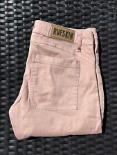 RUFSKIN Pants Stretch Cotton Twill Slim-Fit Jeans Pale Pink Size 32 / 32 Giorgio for sale  Shipping to South Africa