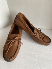 Minnetonka Men’s Carmel Brown Genuine Moosehide Moccasins Size 11.5 for sale  Shipping to South Africa