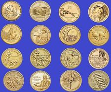 Juego de 16 monedas Sacagawea nativo americano sin circular 2009-2024, usado segunda mano  Embacar hacia Argentina