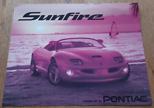 Folleto de ventas de auto conceptual Pontiac Sunfire Speedster. Catálogo USA segunda mano  Embacar hacia Mexico