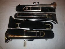 LOT of 2 KING CLEVELAND SLIDE TROMBONES -605 & SUPERIOR -FOR PARTS, RESTORATION for sale  Shipping to South Africa