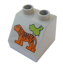 Lego Duplo 10 sztuk Kamień motywowy Tygrys Mapa Chiny Kamień obrazkowy 6474pb25 na sprzedaż  Wysyłka do Poland
