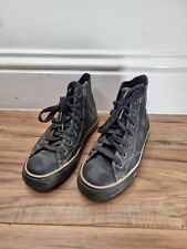 Converse black leather for sale  LONDON