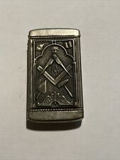 Masonic Double Sided Embossed Vesta Match Safe Pat 1904 Macoy Masonic Supply for sale  Shipping to South Africa